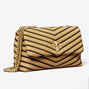 Tory Burch Kira Chevron Straw Purse